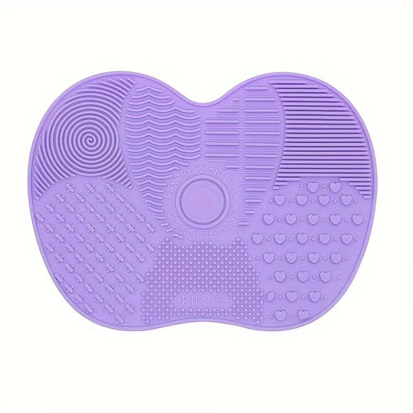Apple Shaped Makeup Cleaning Brush Pad