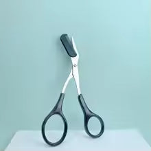Eyebrow Trimming Scissors With Built-In Comb