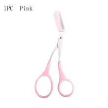 Eyebrow Trimming Scissors With Built-In Comb