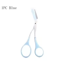 Eyebrow Trimming Scissors With Built-In Comb