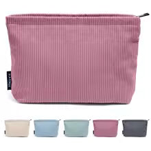 Corduroy Makeup Bag